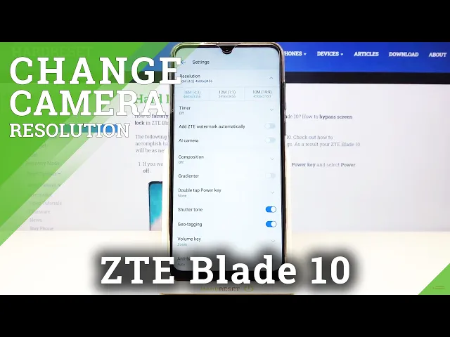 Video thumbnail for Choose Photos Resolution in Camera Settings - ZTE Blade 10