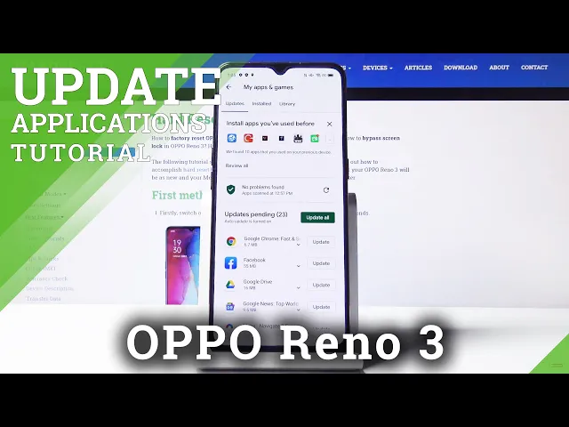 Video thumbnail for How to Update Apps in OPPO Reno 3 – Install Newest App Version