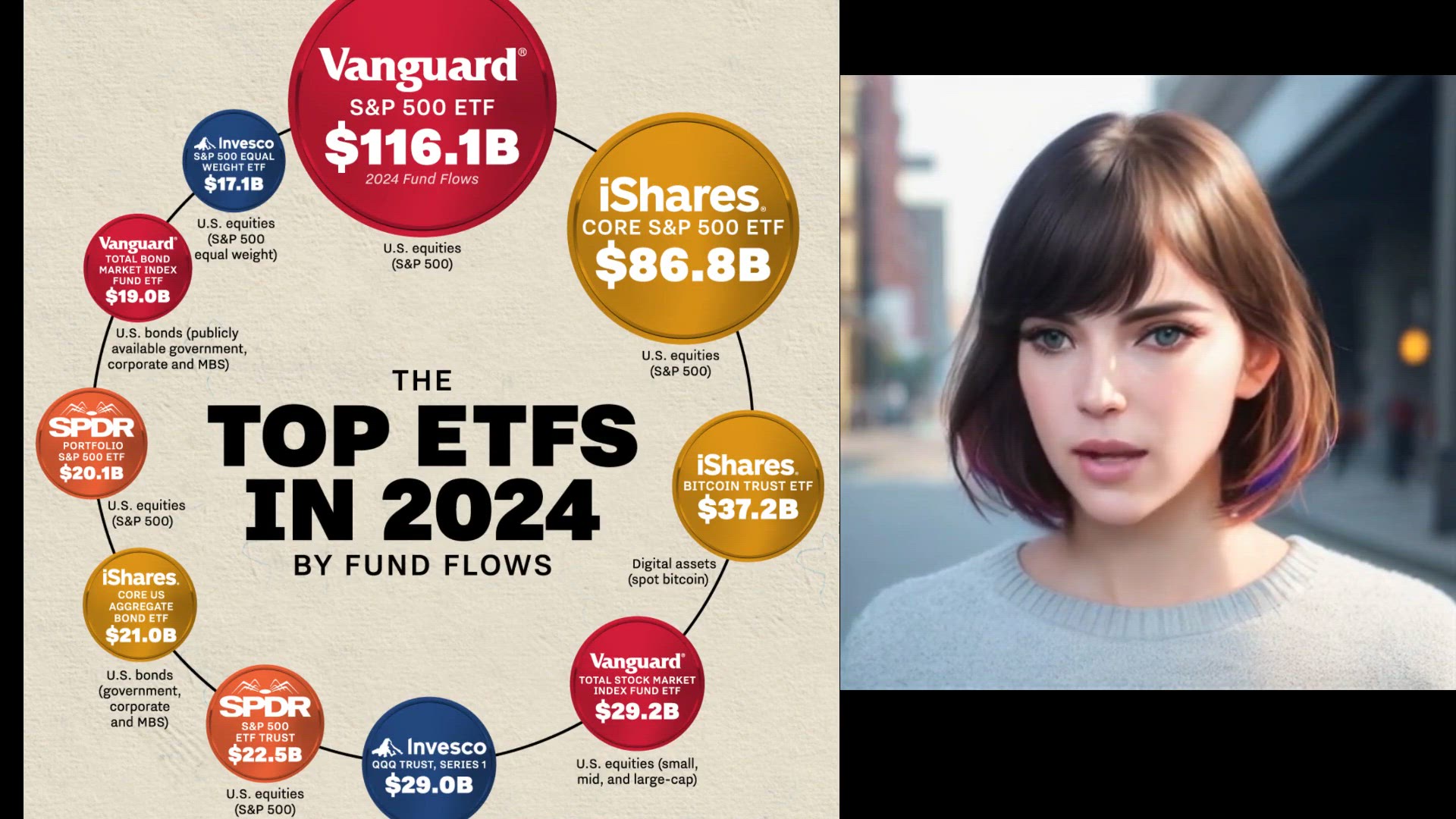 Video thumbnail for The Top 10 Etfs In 2024 By Fund Flows (2025)