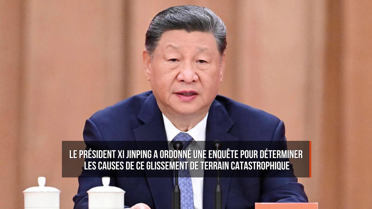 Video thumbnail for Les sauveteurs chinois tentent le tout pour le tout pour atteindre les victimes d'un terrible glissement de terrain.