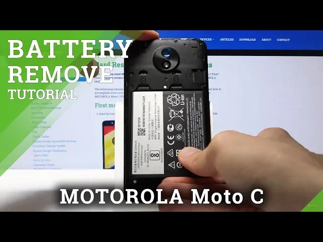 Video thumbnail for Remove Battery in MOTOROLA Moto C XT1757