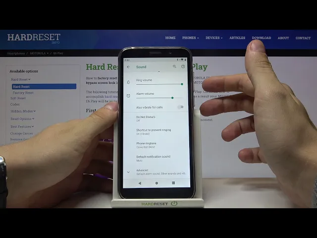Video thumbnail for How to Change Ringtone in MOTOROLA E6 Play