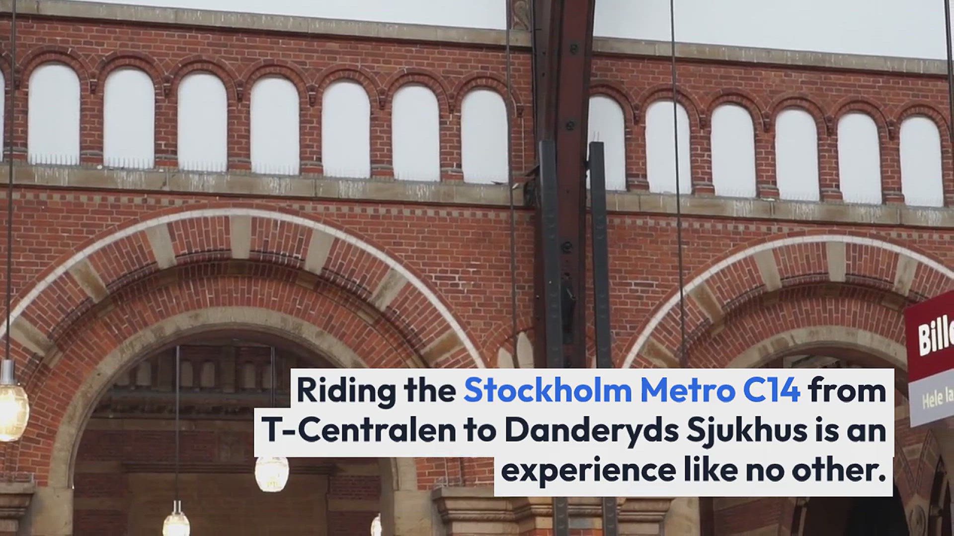 Video thumbnail for Stockholm_Metro_C14_Train_Ride_T-Central