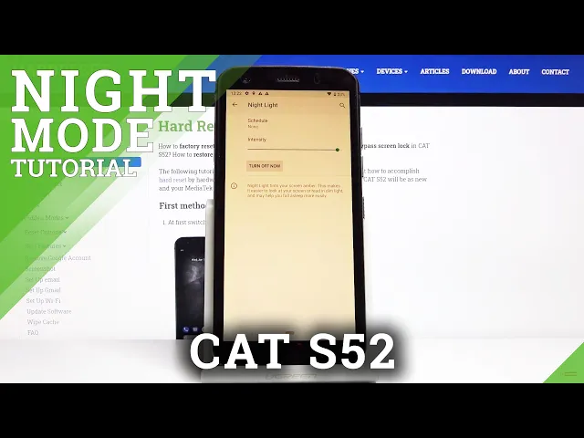 Video thumbnail for How to Activate Night Mode in CAT S52 – Eye Protection Mode