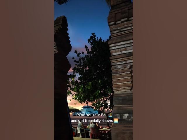 Video thumbnail for Did you know in Bali island we get amazing daily shows and your videos need no edit #pov