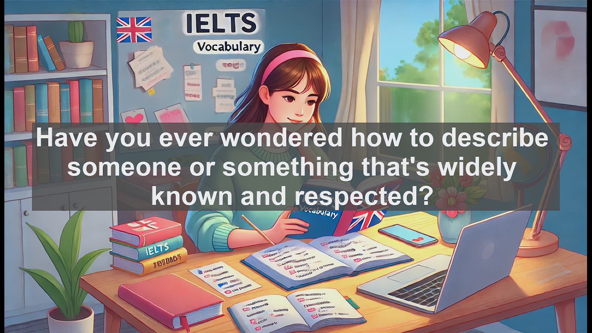'Video thumbnail for 2500 Must Know IELTS 6.5 Vocabulary - Understanding 'Renowned': A Key Word for IELTS Success'