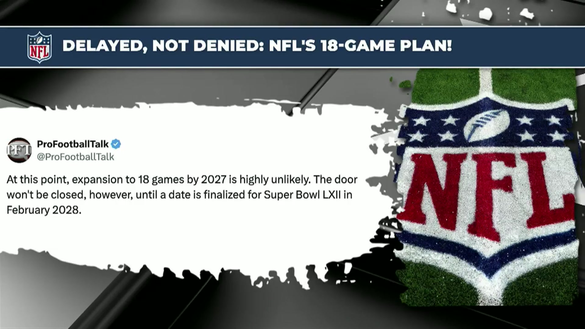 Video thumbnail for NFL Considers 18-Game Expansion: Will the Product Suffer?