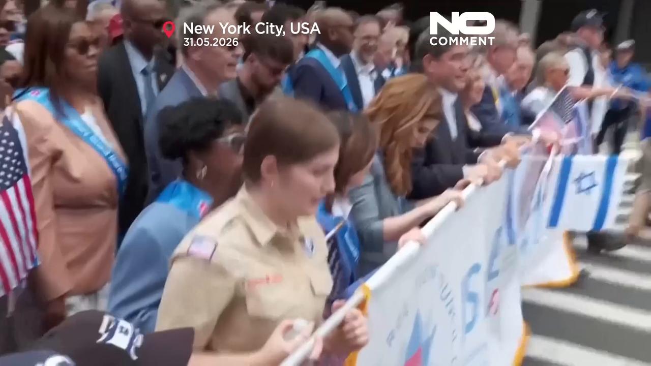 Video thumbnail for Thousands attend annual Israel Day parade in New York