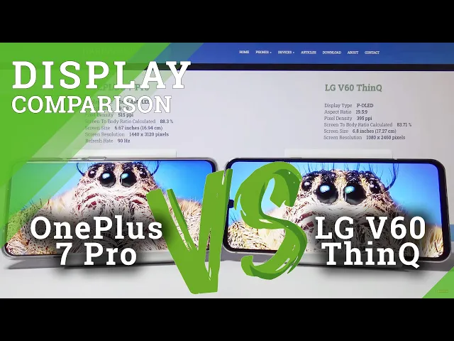 Video thumbnail for Display Comparison OnePlus 7 Pro vs LG V60 ThinQ