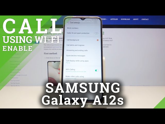 Video thumbnail for How to Use Wi-Fi Calling on SAMSUNG Galaxy A12s – Enable Wi-Fi Calling