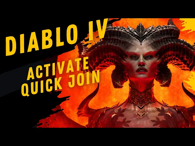 Video thumbnail for How To Activate Quick Join To Diablo IV