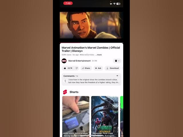 Video thumbnail for Marvel Zombies Trailer (Reaction)#youtubeshorts #youtube #moreviews #foryoupage