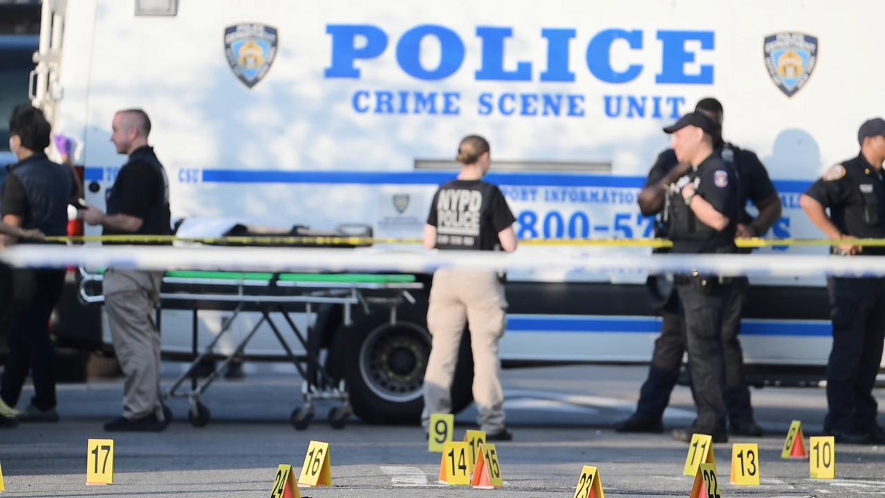 Video thumbnail for US: Police shoot armed suspect after two found dead in Queens house fire.