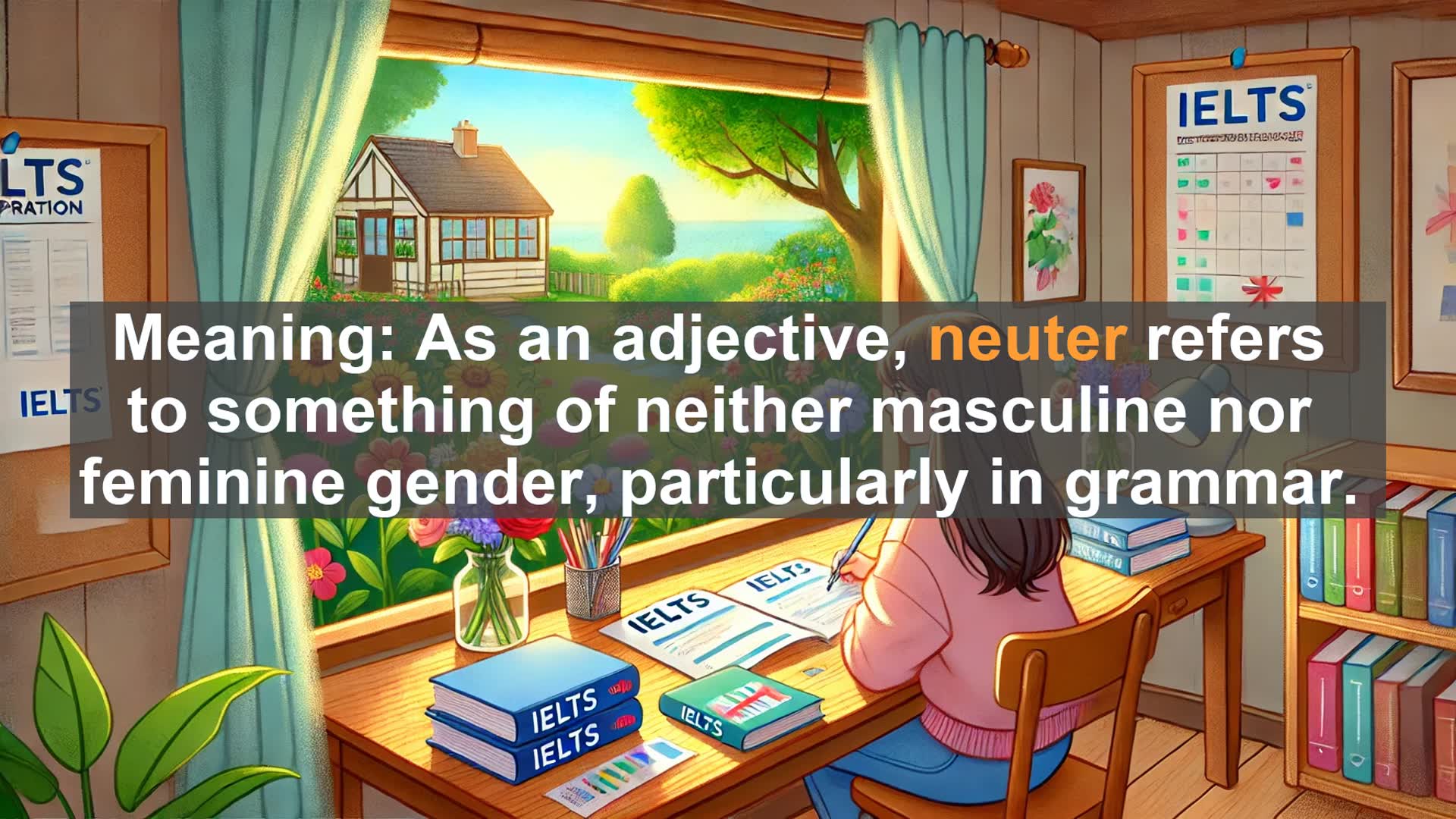 'Video thumbnail for 5000 Must Know IELTS 8.0 Vocabulary - IELTS Vocabulary: Understanding and Using 'Neuter''