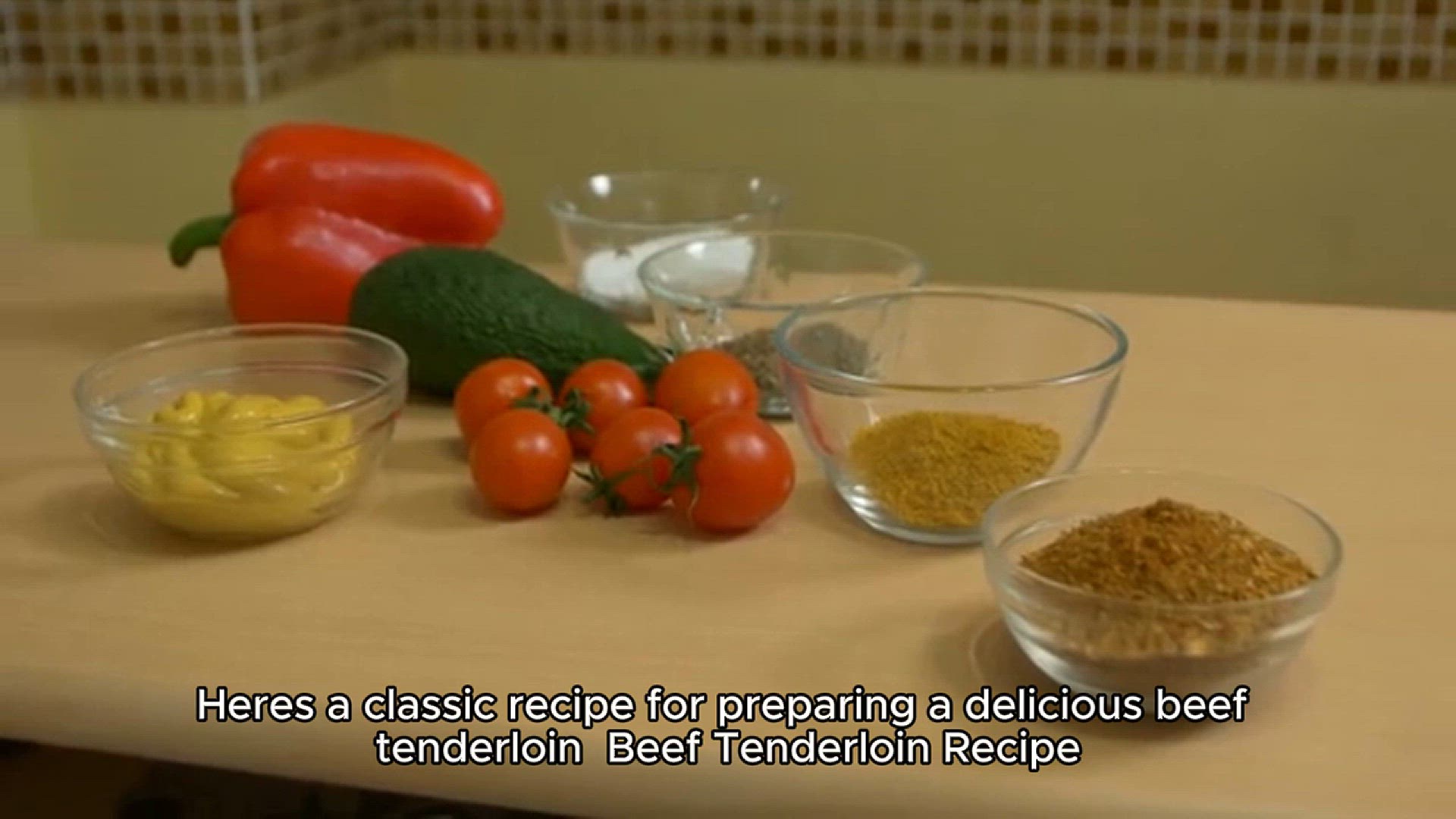 Video thumbnail for beef tenderloin recipe