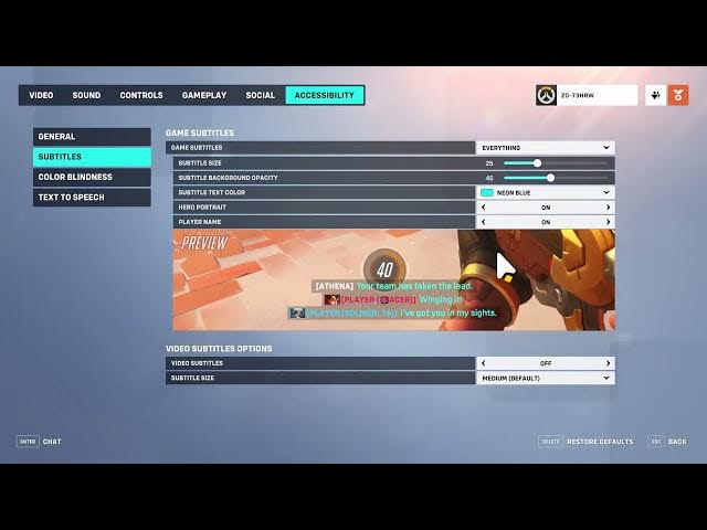 Video thumbnail for How To Customize Subtitles In Overwatch 2