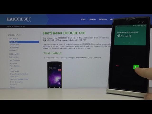 Video thumbnail for DOOGEE S50 Incoming Call