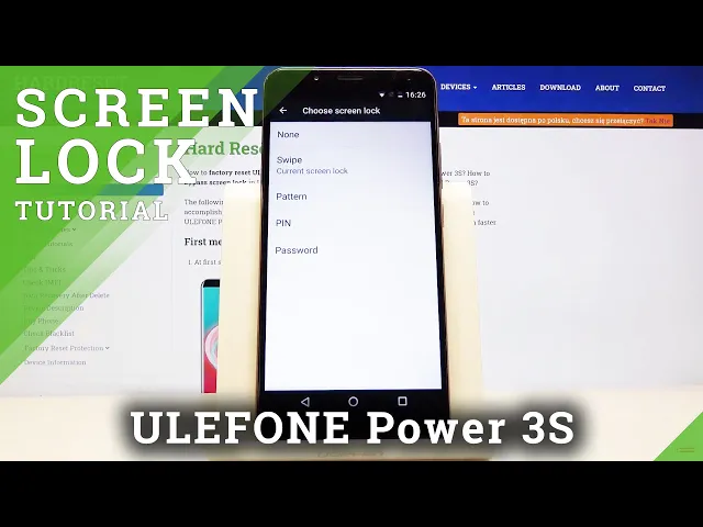 Video thumbnail for How to Set Up Lock Screen in Ulefone Power 3S – Pick Lock Method