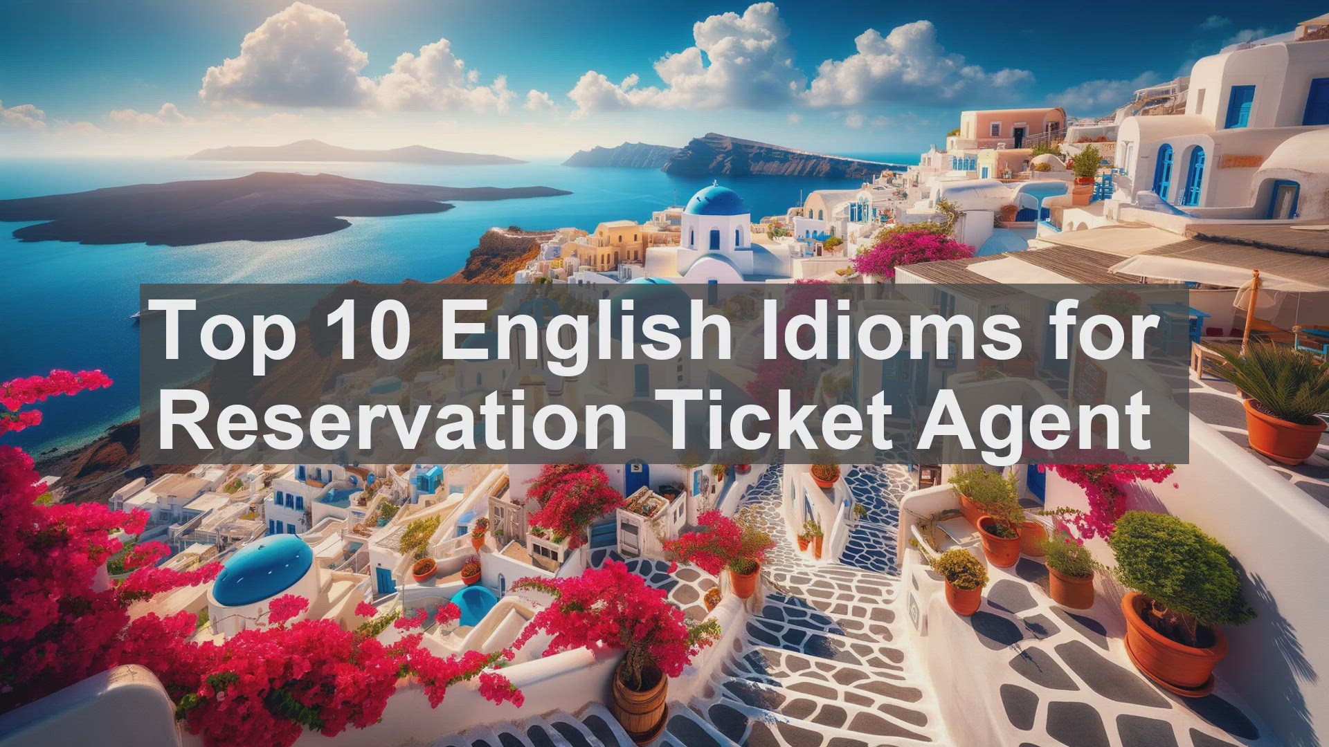 'Video thumbnail for Top 10 English Idioms for Reservation Ticket Agent'