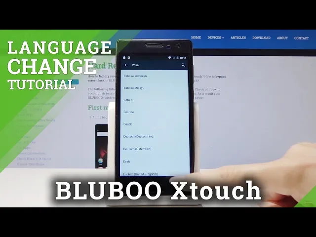 Video thumbnail for How to Change Language in BLUBOO Xtouch