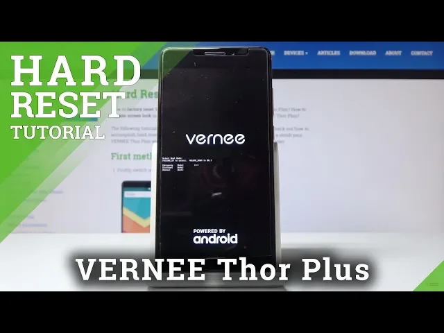Video thumbnail for How to Hard Reset Vernee Thor Plus - Bypass Lock Screen by Recovery Mode