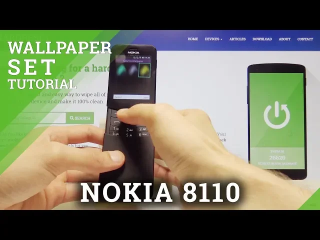 Video thumbnail for How to Change Wallpaper in NOKIA 8110 4G -  Personalize Home Screen