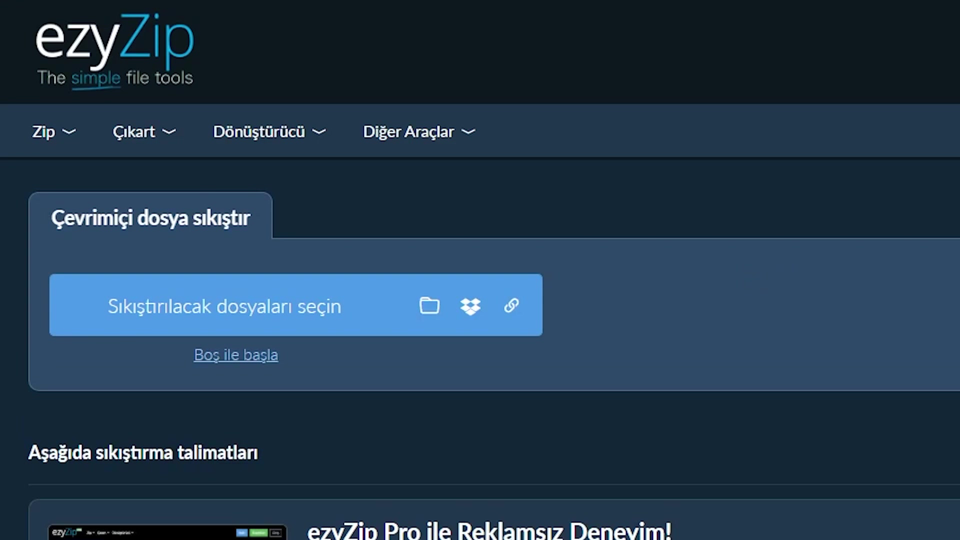 Video thumbnail for 📦 ezyZip ile Çevrimiçi Ücretsiz Arşiv Dosyası Nasıl Oluşturulur | Yazılım Kurulumu Gerekmez