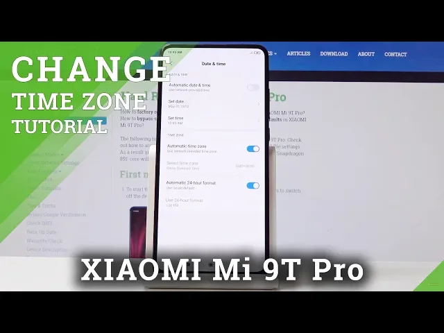 Video thumbnail for How to Change Date & Time in XIAOMI Mi 9T Pro - Time Settings