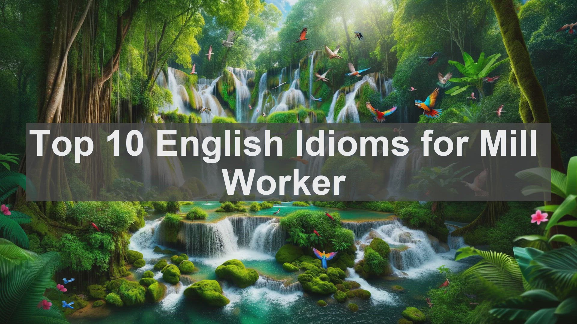 'Video thumbnail for Top 10 English Idioms for Mill Worker'