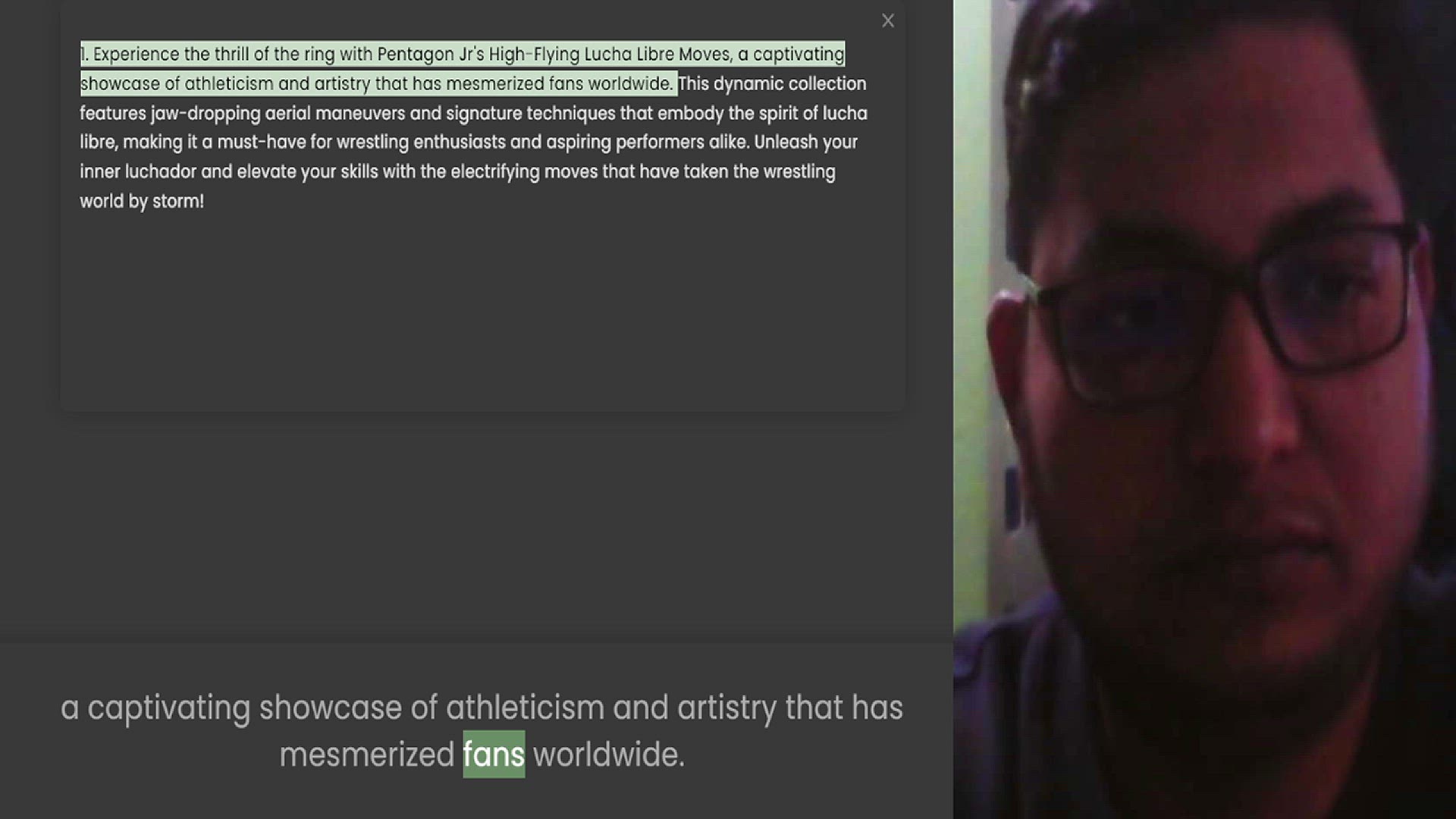 Video thumbnail for 1. Experience the thrill of the ring with Pentagon Jr's High-Flying Lucha Libre Moves, a captivating showcase of athleticism and artistry that has mesmerized fans worldwide. This dynamic collection features jaw-dropping aerial maneuvers a