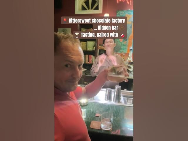 Video thumbnail for 🍫 Hidden Bar Behind a Chocolate Factory – Chocolate Tasting & Custom Cocktail