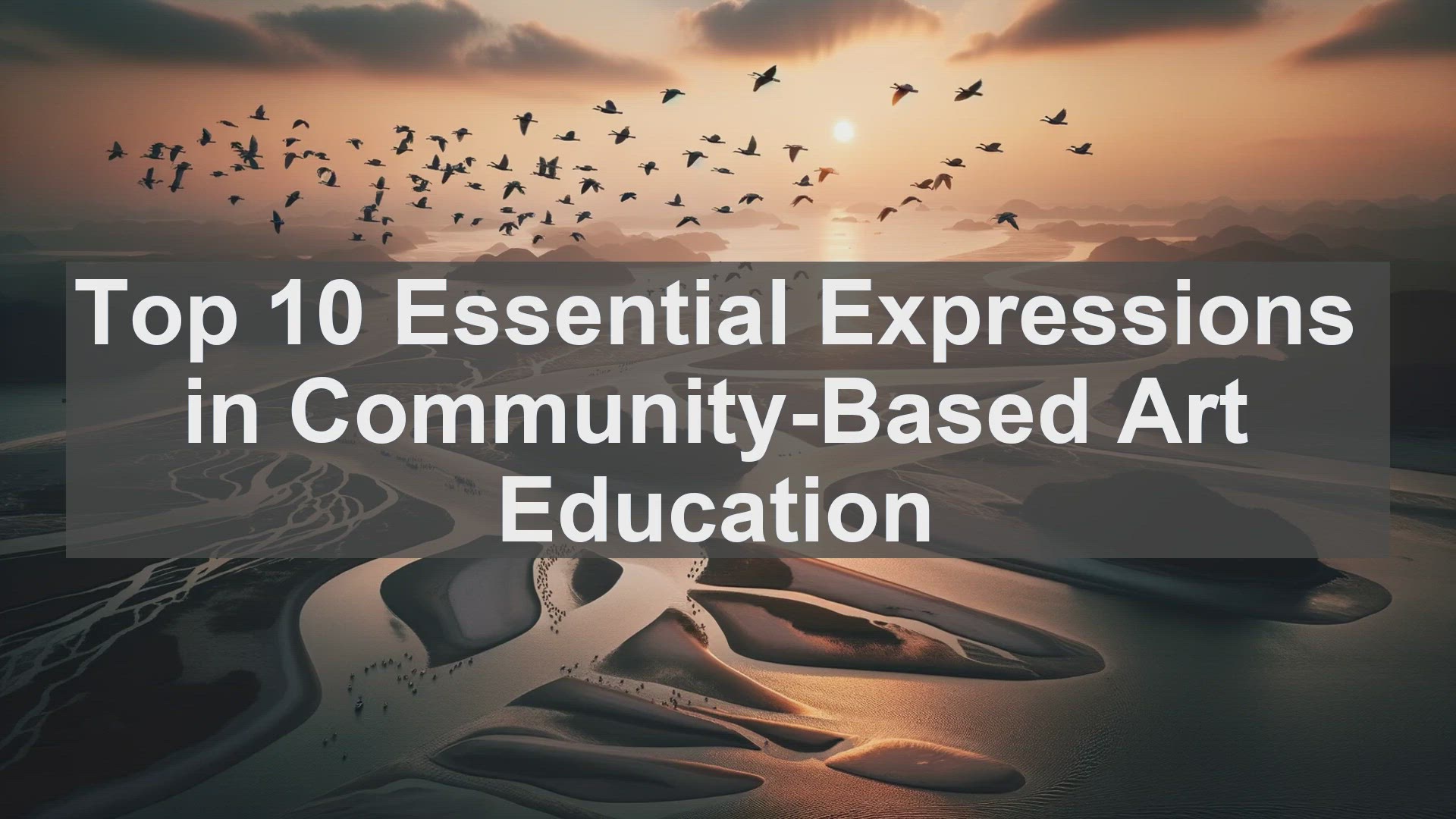 'Video thumbnail for Top 10 Essential Expressions in CommunityBased Art Education'