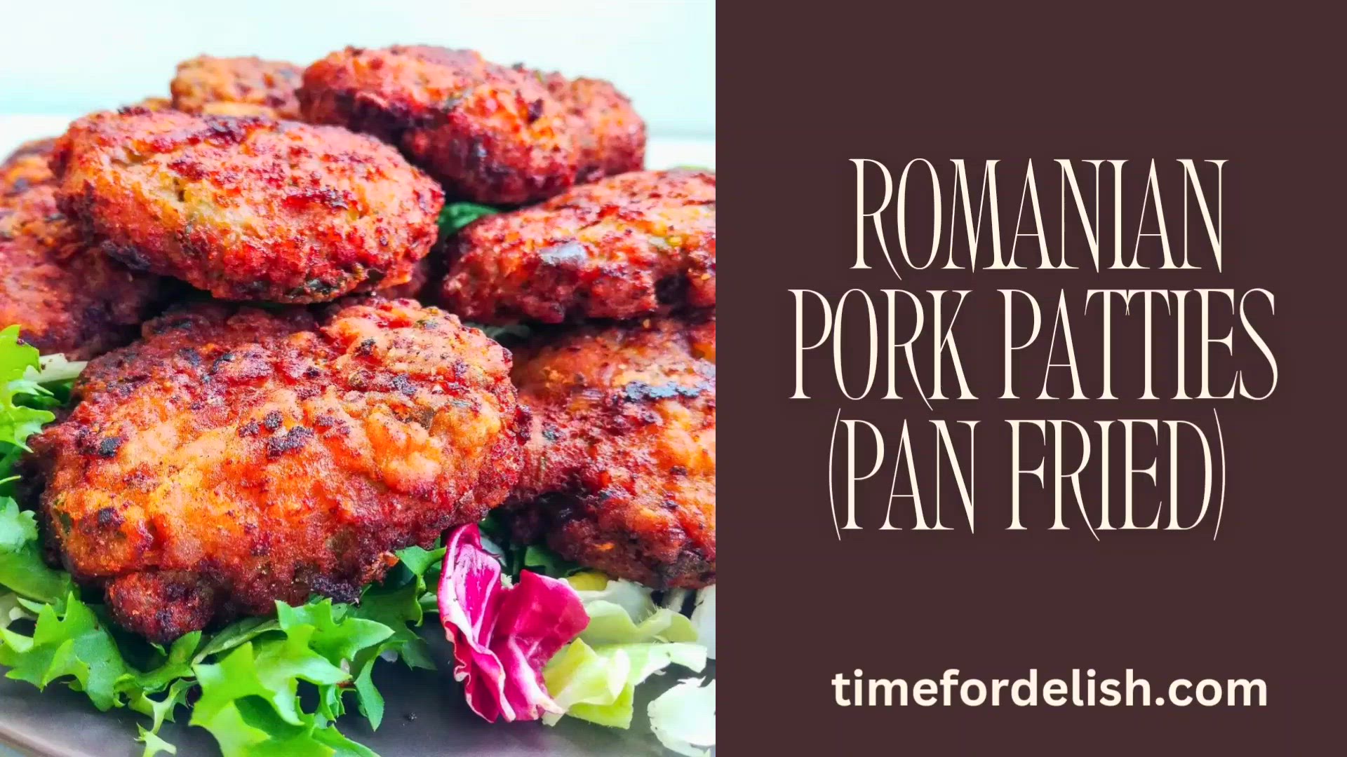 Video thumbnail for Pan Fried Pork Patties (Chiftele)