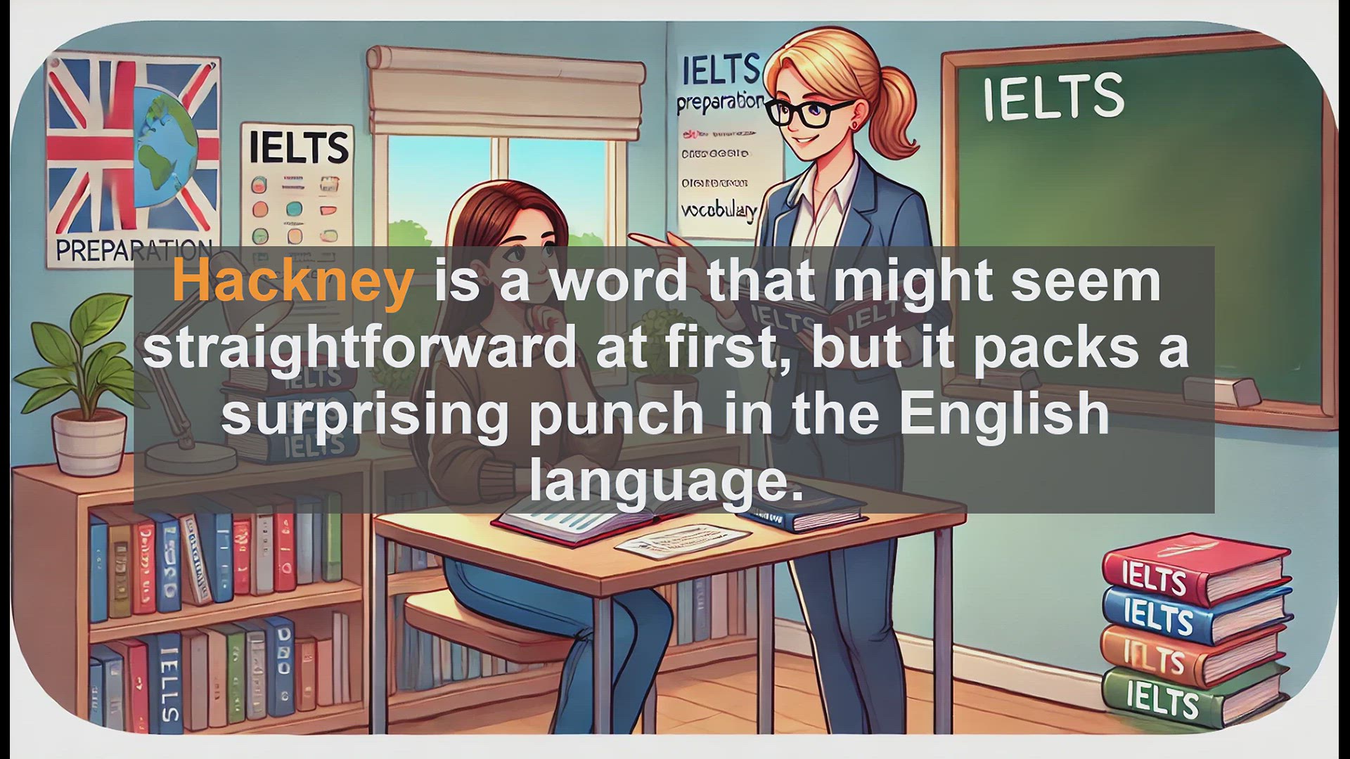 'Video thumbnail for 5000 Must Know IELTS 8.0 Vocabulary - Hackney: A Versatile Word for Your IELTS Vocabulary'