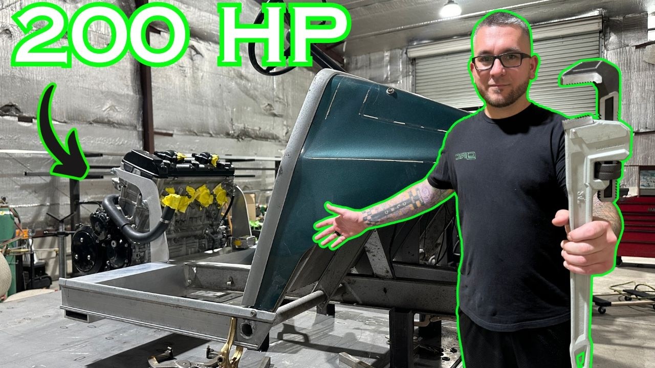 Video thumbnail for Hayabusa Swapped golf cart build! (Part 1)