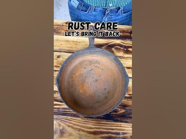 Video thumbnail for How Bad Rust Gets Off Cast Iron #cleaning #castironiron