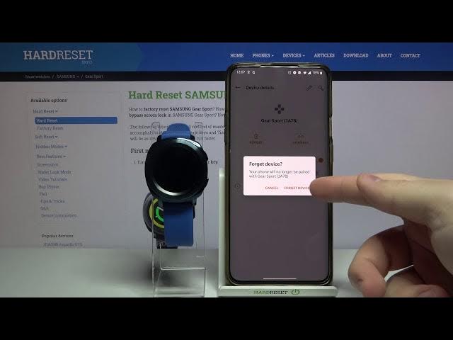 Video thumbnail for How to Unpair SAMSUNG Gear Sport – Stop Bluetooth Connection