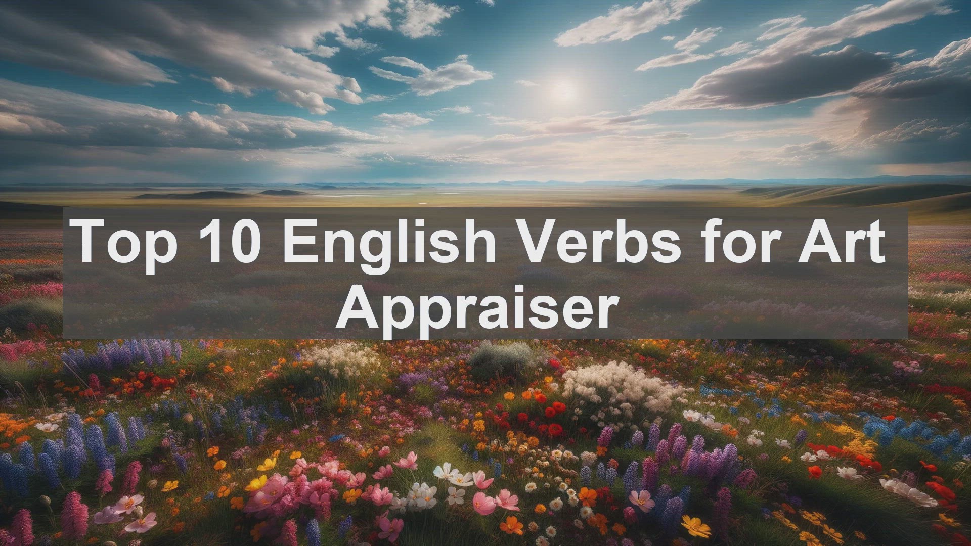 'Video thumbnail for Top 10 English Verbs for Art Appraiser'