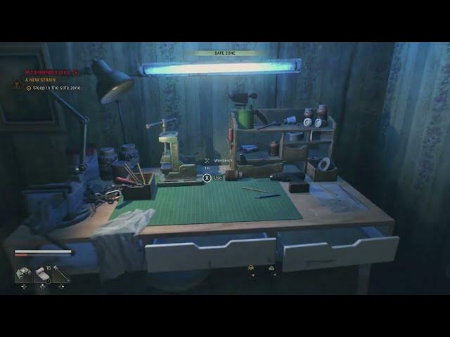 Video thumbnail for Dying Light: The Beast - A New Strain: Old Hideout Safezone: Upgrade Molotov | Inventory and Sleep