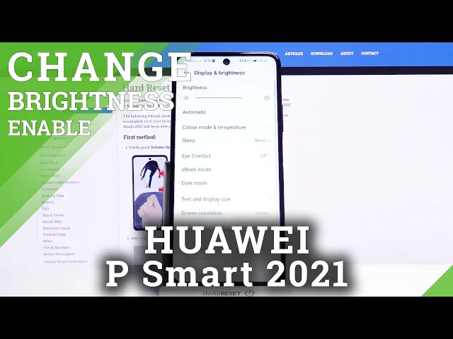 Video thumbnail for How to Activate Auto Brightness in HUAWEI P Smart 2021 – Adjust Display Intensity