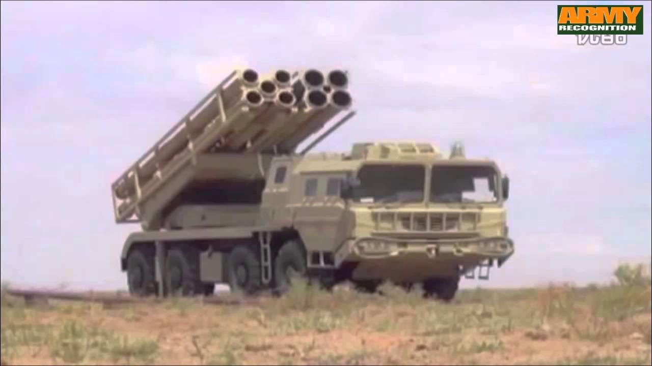 'Video thumbnail for SR5 SR-5 122mm 220 mm guided MLRS multiple launch rocket system China Chinese army live firing'