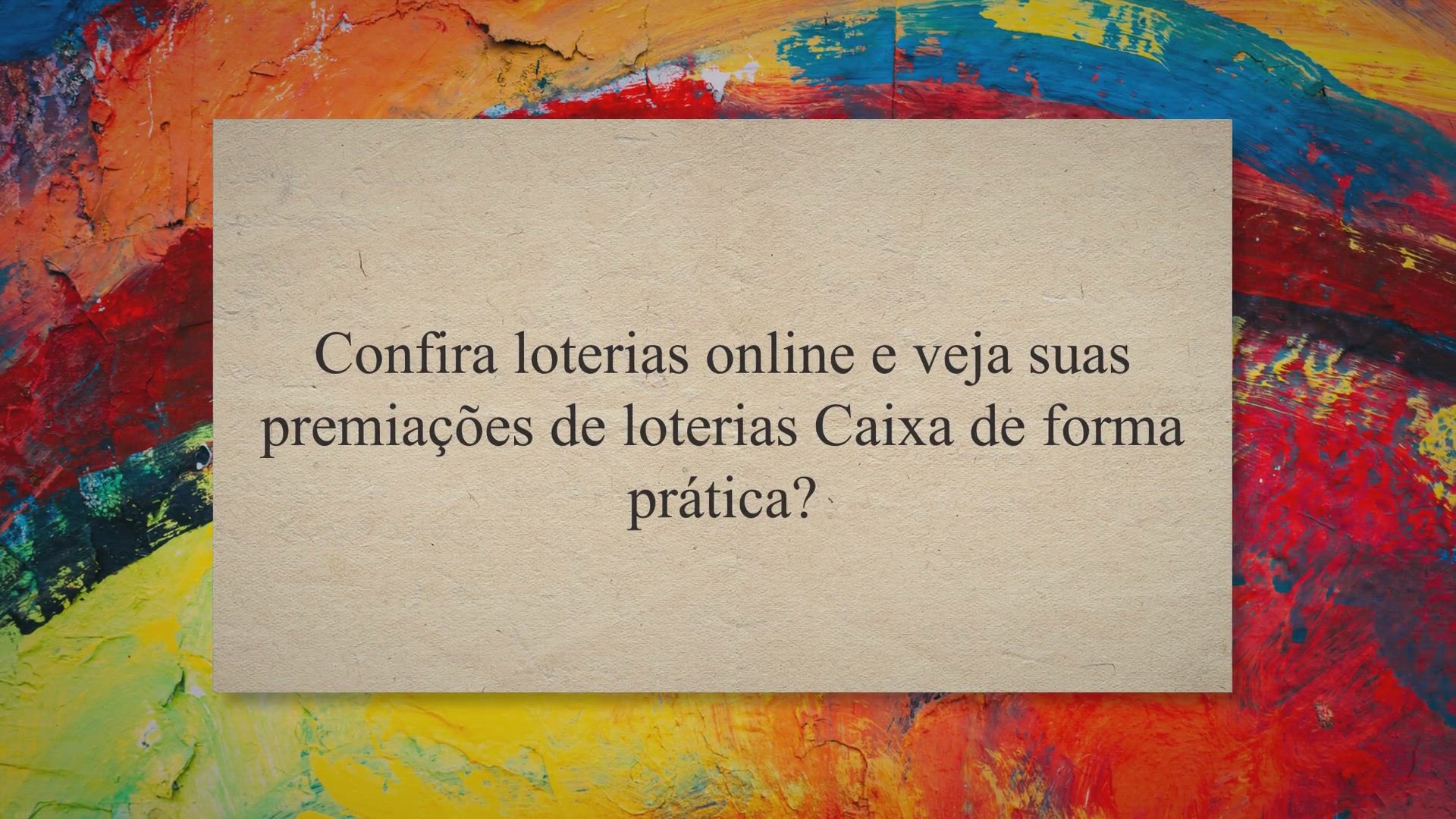 Video thumbnail for Confira loterias online e as premiações dos jogos