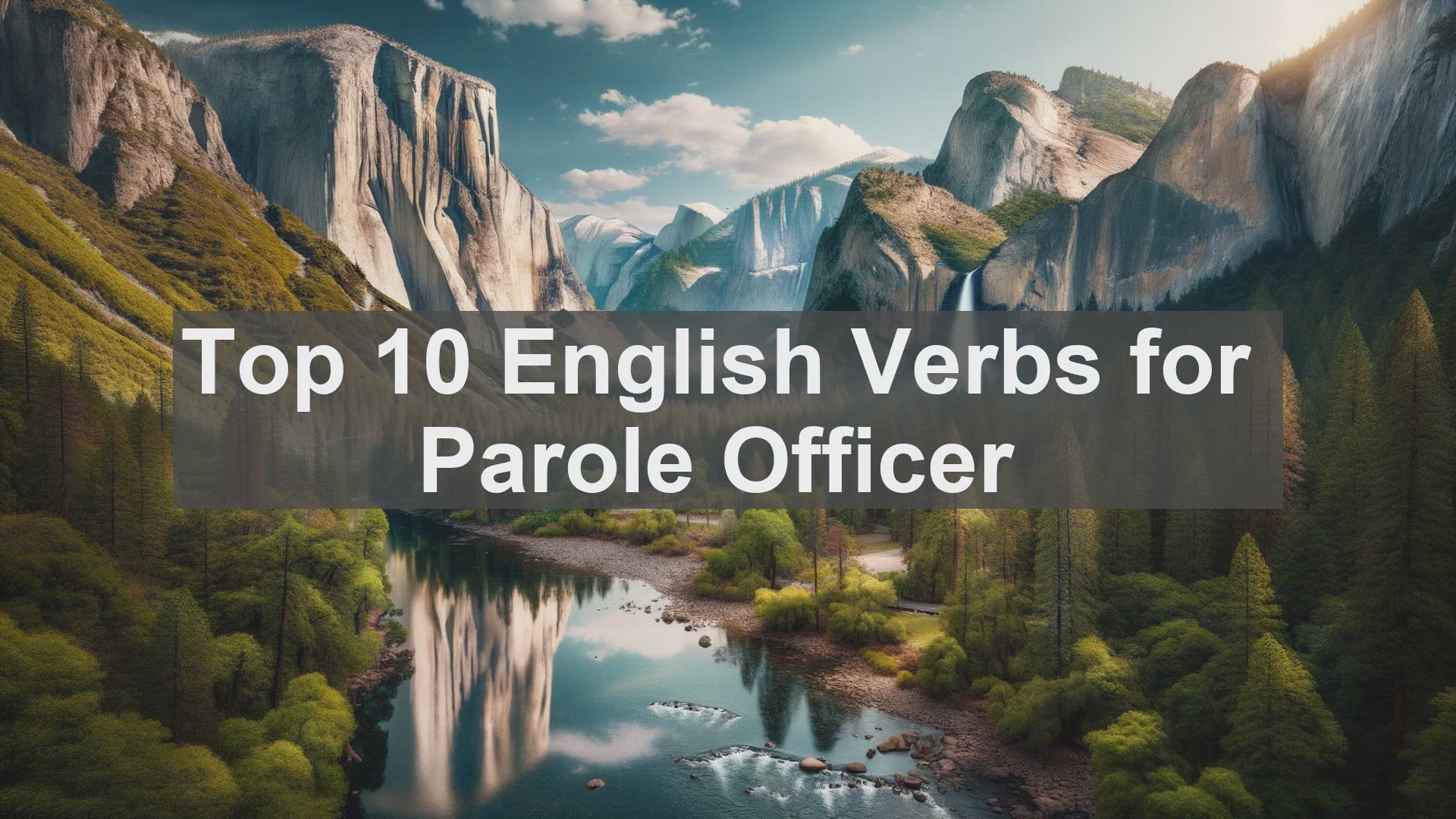 'Video thumbnail for Top 10 English Verbs for Parole Officer'