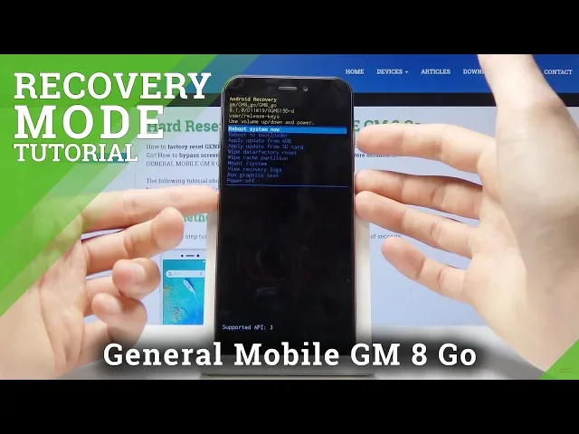 Video thumbnail for Recovery Mode GENERAL MOBILE GM 8 Go - How to Open & Use Recovery Menu