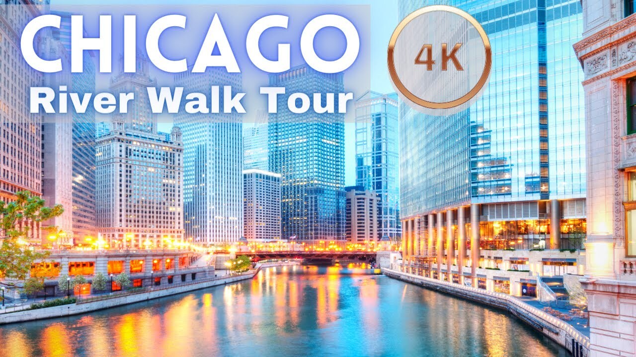 Video thumbnail for Downtown Chicago Riverwalk Virtual Tour 4K
