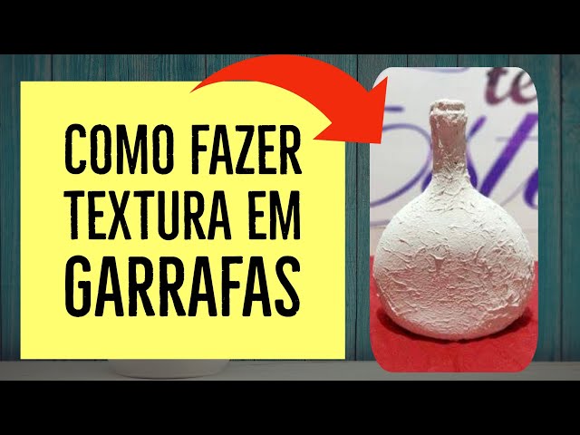 Video thumbnail for Como fazer garrafa decorada com textura de papel higiênico