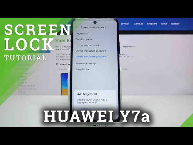 Video thumbnail for How to Set Up Screen Lock on HUAWEI Y7A – Change Screen Lock