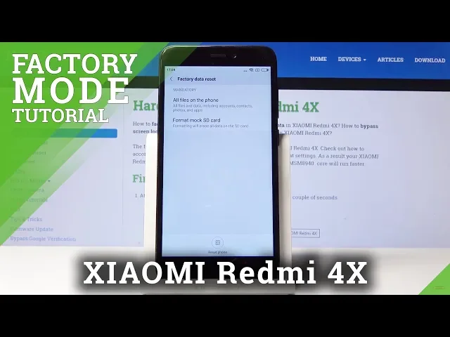 Video thumbnail for Factory Reset XIAOMI Redmi 4X - Erase All Content & Settings