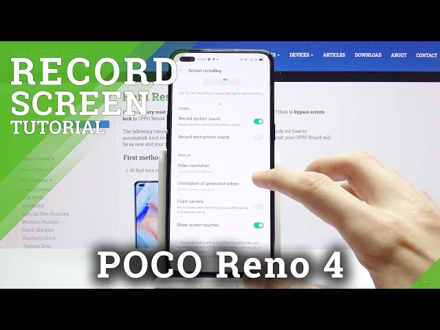 Video thumbnail for How to Record Screen in OPPO Reno 4 – Catch Fleeting Content