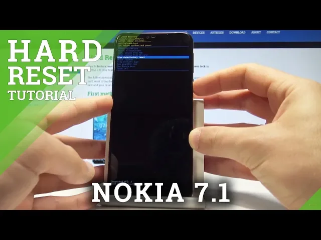 Video thumbnail for How to Hard Reset NOKIA 7.1 - Screen Lock Removal / Factory Reset